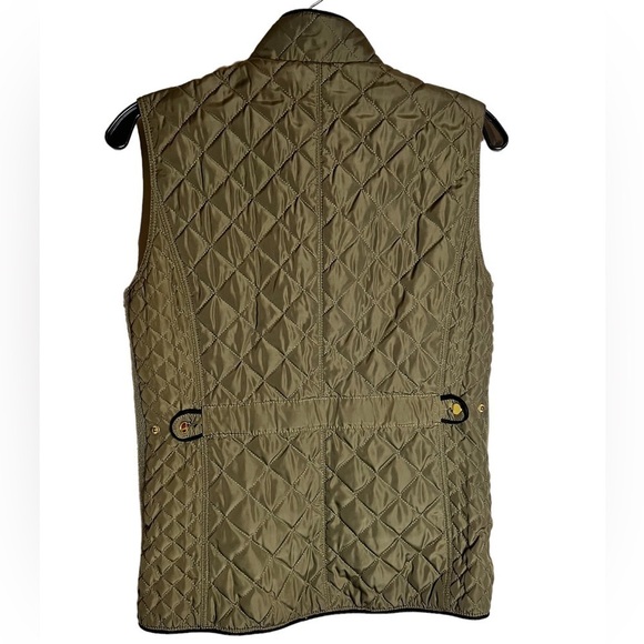 Fate Quilted Vest Womens Size Medium Green Puffer Sleeveless - Picture 3 of 5